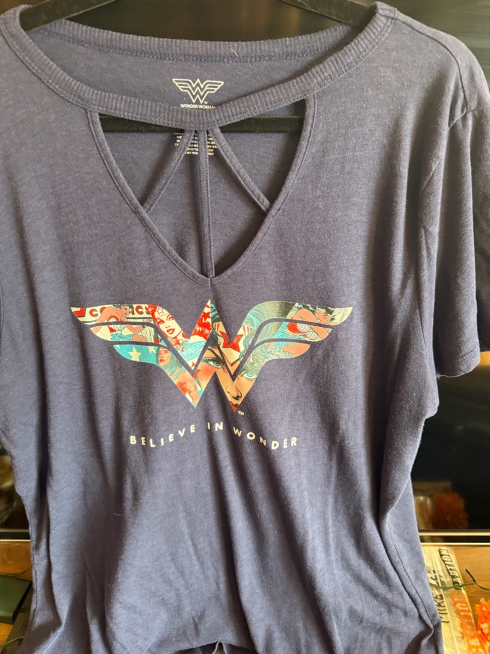 torrid Navy Wonder Woman Graphic Short Sleeve Tee